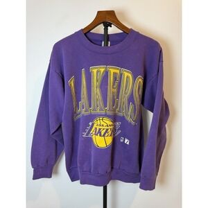 Vintage Logo 7 90s Los Angeles Lakers Crewneck X-Large